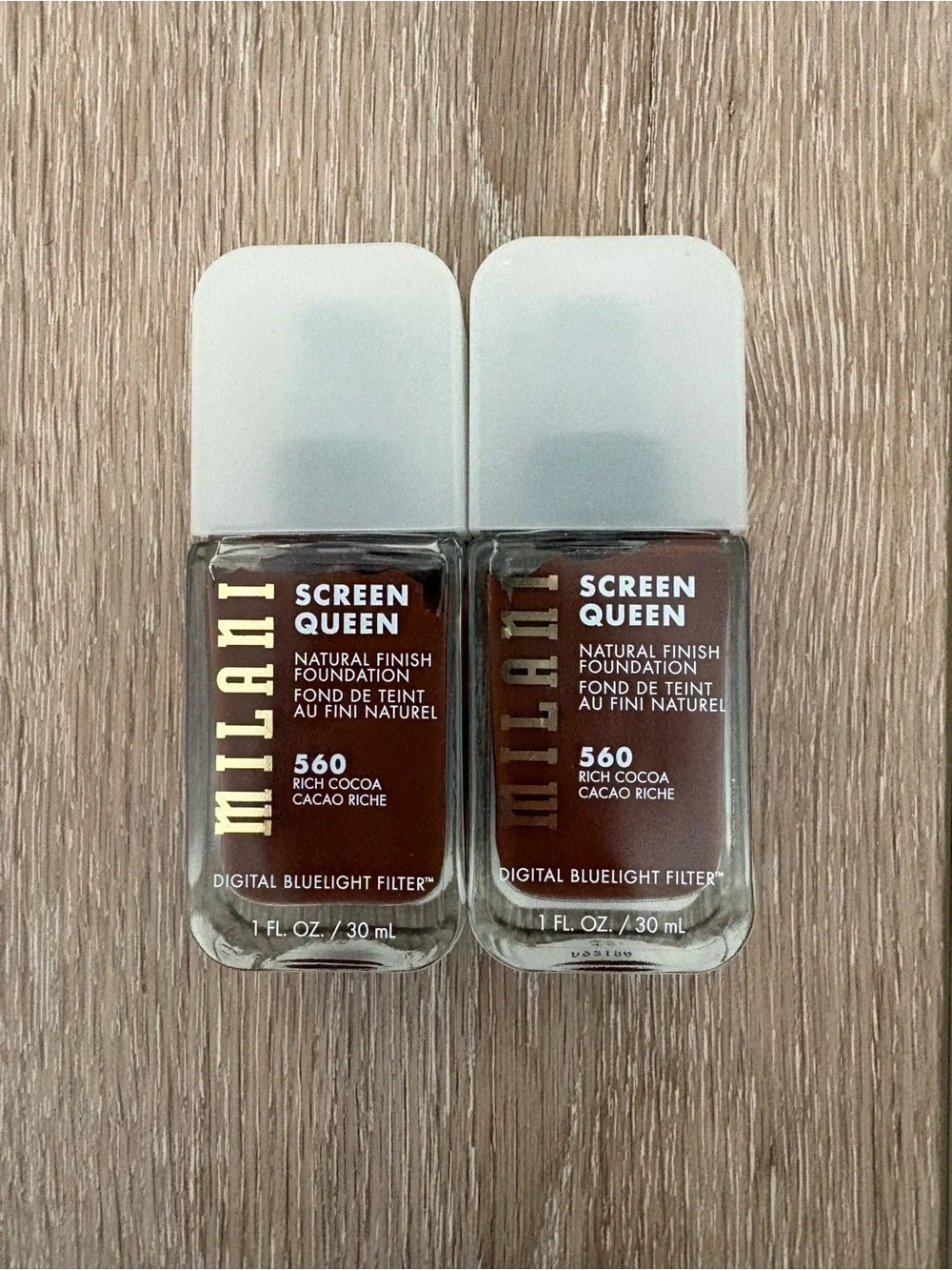 Lot Of 2 Milani Screen QueenFoundation 560 Rich Cocoa